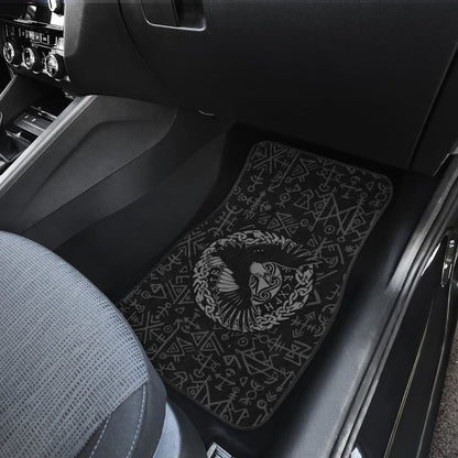 Magical Viking Odin Raven Rune Symbols Car Floor Mats 212802 - YourCarButBetter