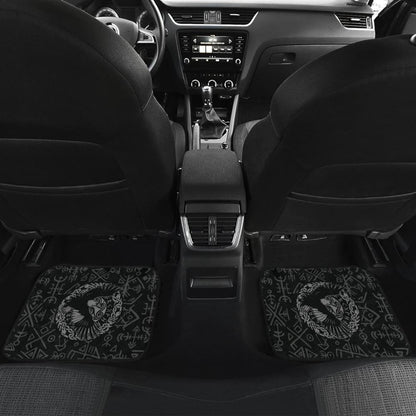 Magical Viking Odin Raven Rune Symbols Car Floor Mats 212802 - YourCarButBetter