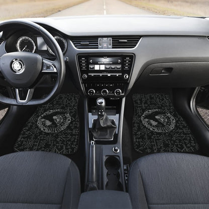 Magical Viking Odin Raven Rune Symbols Car Floor Mats 212802 - YourCarButBetter