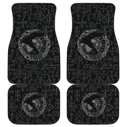 Magical Viking Odin Raven Rune Symbols Car Floor Mats 212802 - YourCarButBetter