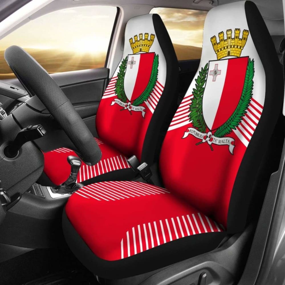Malta Coat Of Arms Car Seat Covers Amazing 105905 - YourCarButBetter