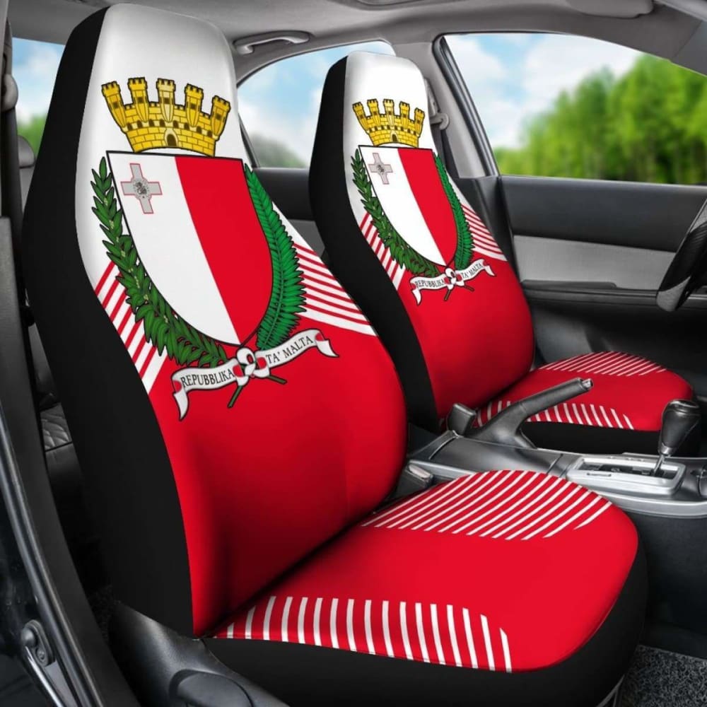 Malta Coat Of Arms Car Seat Covers Amazing 105905 - YourCarButBetter