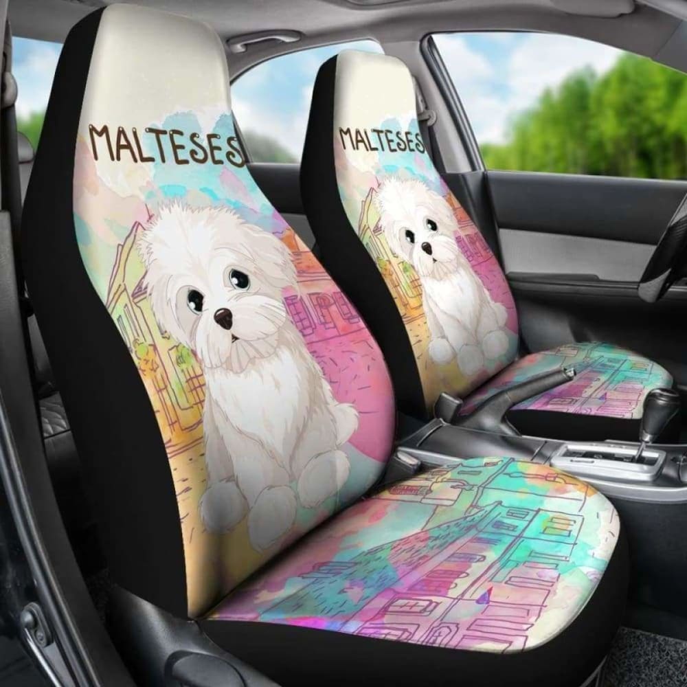 Malteses Car Seat Covers 1 110728 - YourCarButBetter
