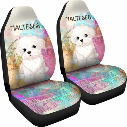 Malteses Car Seat Covers 1 110728 - YourCarButBetter