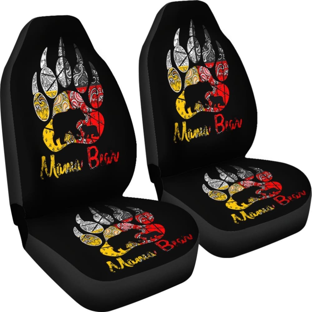 Mama Bear Native American Car Seat Covers 093223 - YourCarButBetter