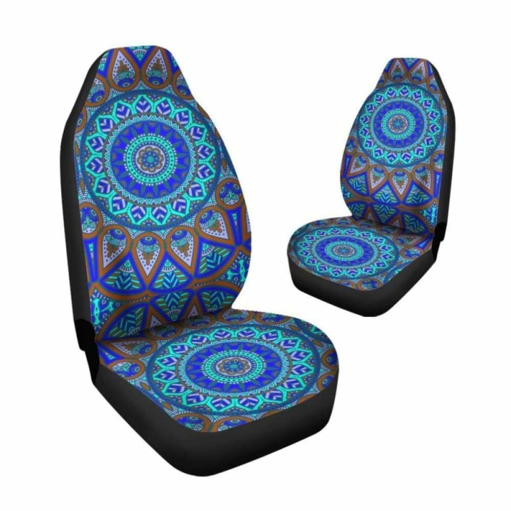 Mandala Design Blue Car Seat Covers 105905 - YourCarButBetter