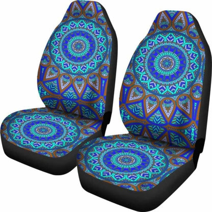 Mandala Design Blue Car Seat Covers 105905 - YourCarButBetter