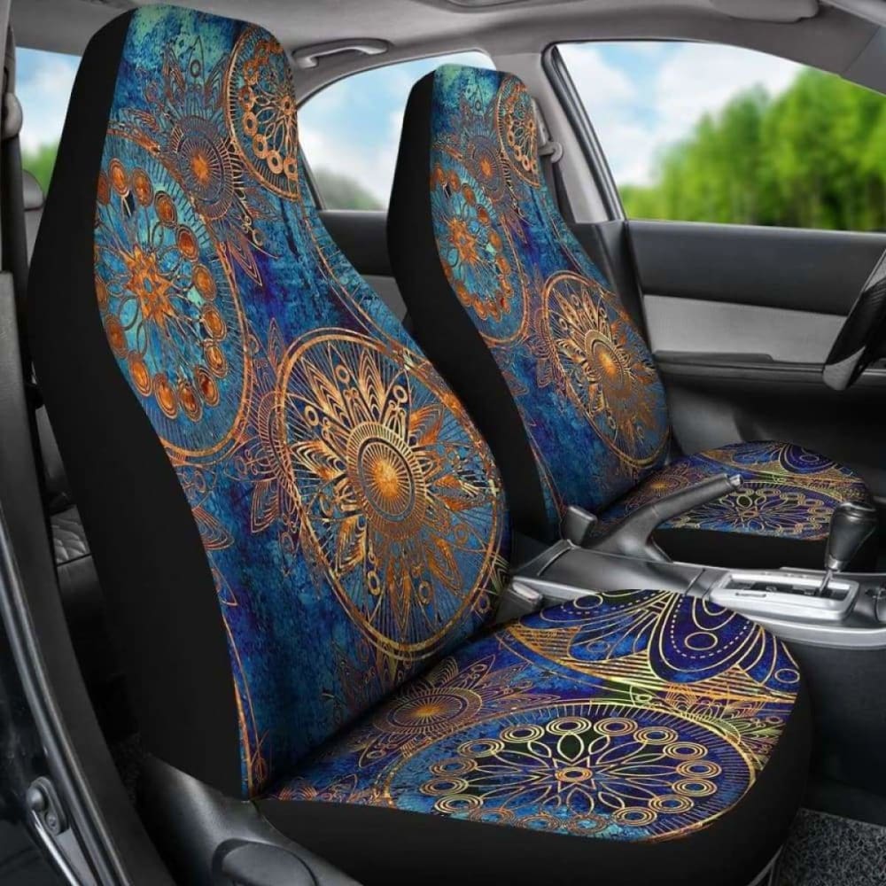 Mandala Gold Car Seat Covers | Give Your Car A Makeover! 105905 - YourCarButBetter
