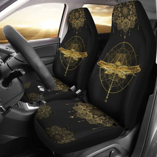 Mandala Pentagram Dragonfly Car Seat Cover 135711