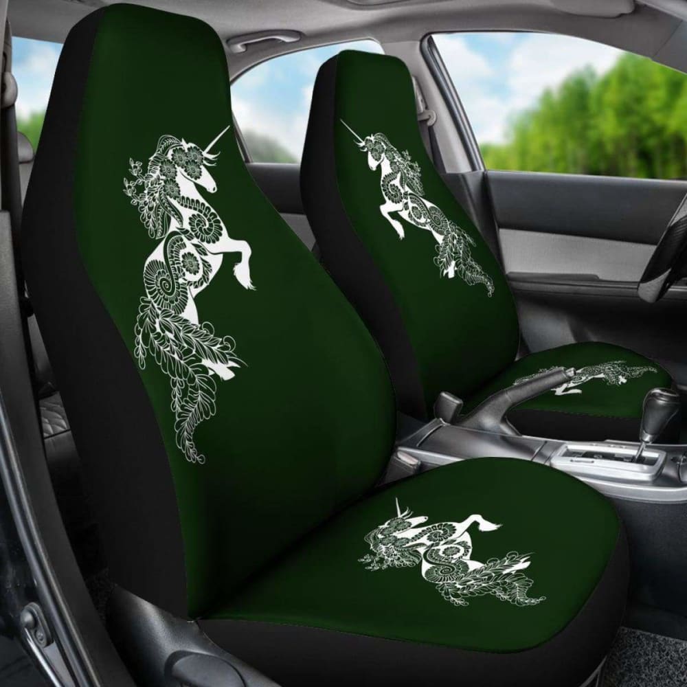 Mandala Unicorn - Olive - Car Seat Covers 170817