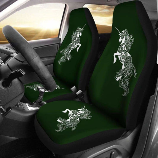 Mandala Unicorn - Olive - Car Seat Covers 170817