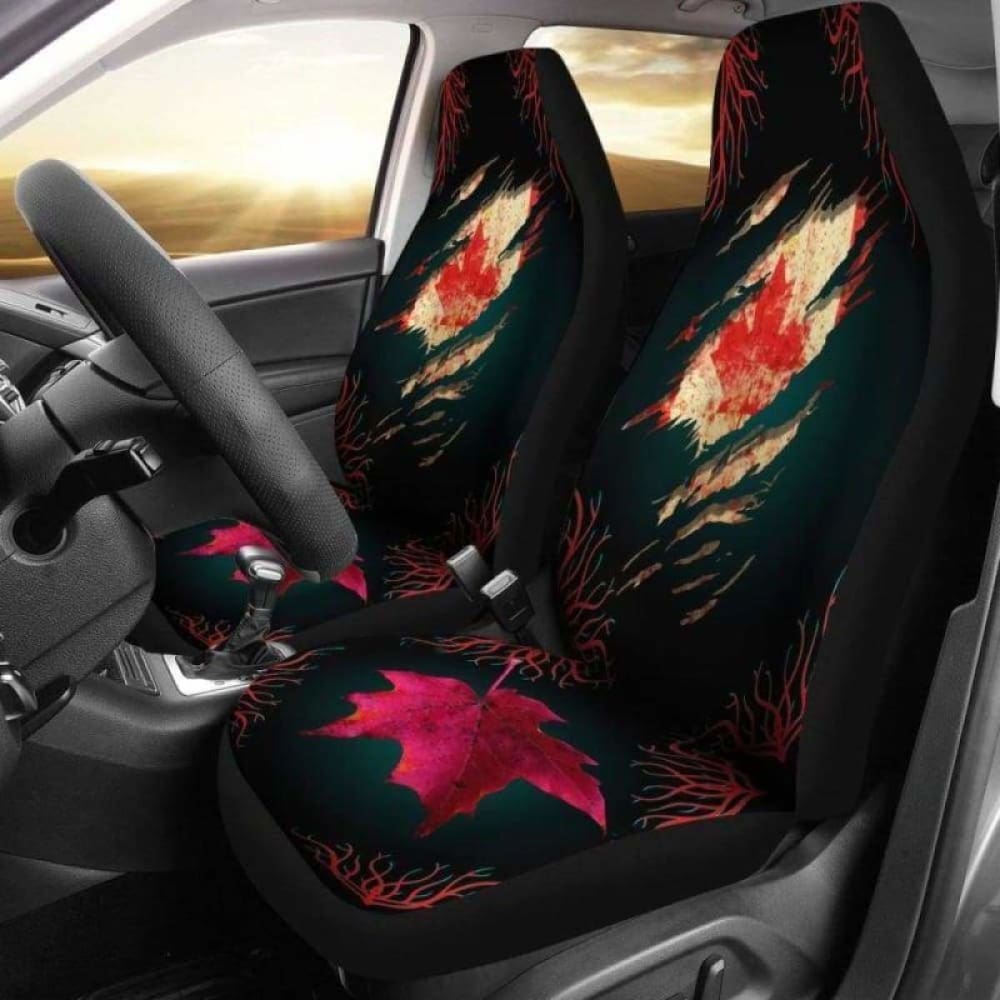 Maple Leafs Car Seat Covers O4 174914 - YourCarButBetter