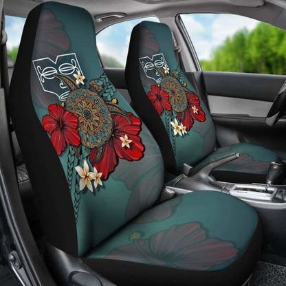 Marquesas Islands Car Seat Covers Blue Turtle Tribal Amazing 091114 - YourCarButBetter