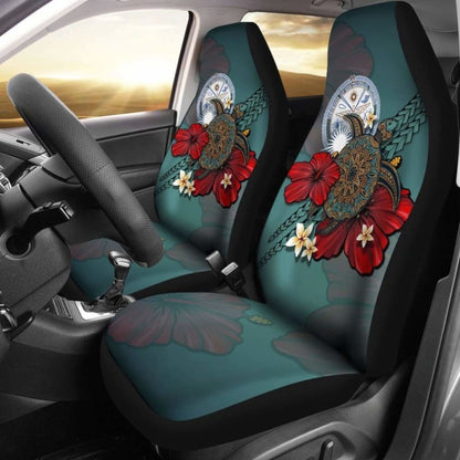 Marshall Islands Car Seat Covers Blue Turtle Tribal Amazing 091114 - YourCarButBetter