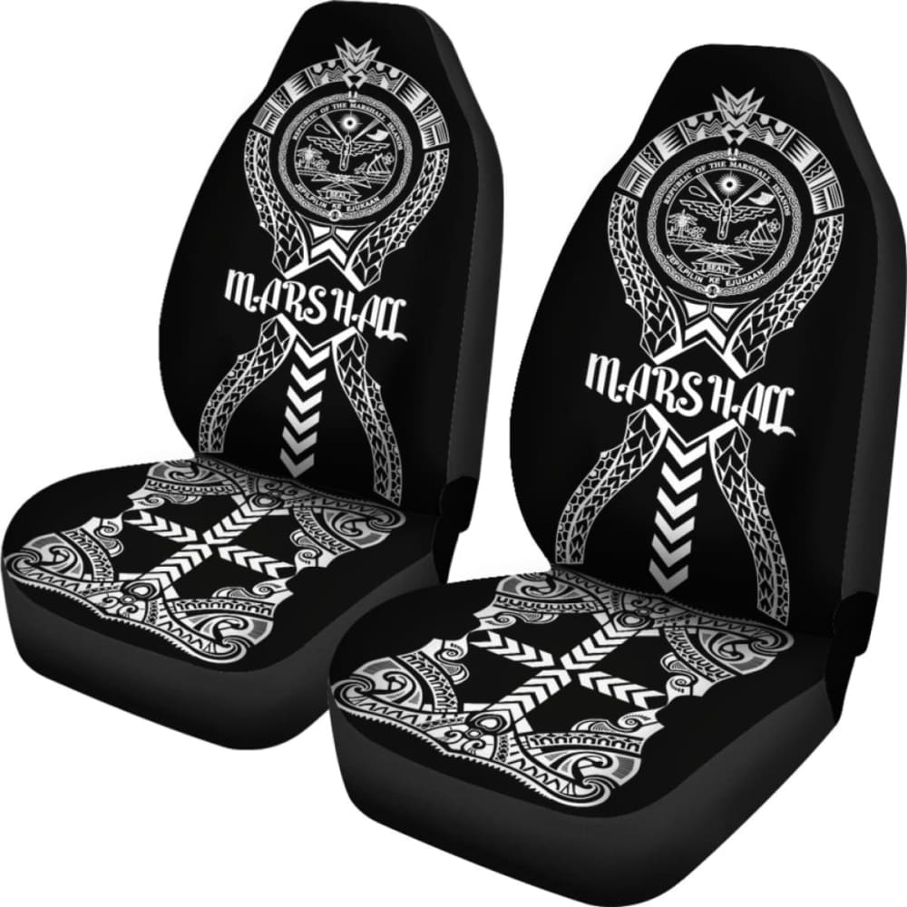 Marshall Islands Car Seat Covers - Marshall Islands Seal Polynesian Tribal - 105905 - YourCarButBetter
