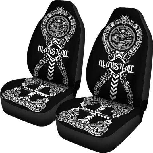 Marshall Islands Car Seat Covers - Marshall Islands Seal Polynesian Tribal - 105905 - YourCarButBetter