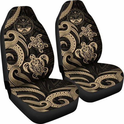 Marshall Islands Car Seat Covers - Tentacle Turtle Gold - 091114 - YourCarButBetter