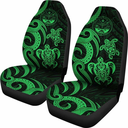 Marshall Islands Car Seat Covers - Tentacle Turtle Green - 091114 - YourCarButBetter