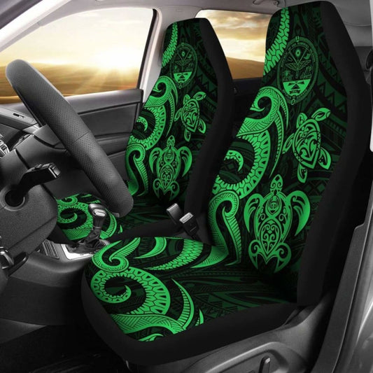 Marshall Islands Car Seat Covers - Tentacle Turtle Green - 091114 - YourCarButBetter