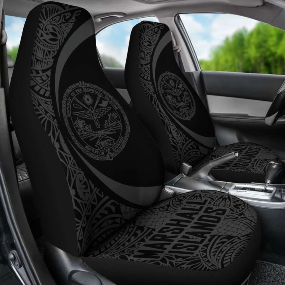 Marshall Islands Polynesian Car Seat Cover Circle Style Amazing 105905 - YourCarButBetter