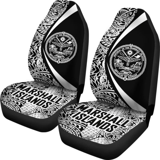 Marshall Islands Polynesian Car Seat Cover Circle Style Amazing 105905 - YourCarButBetter
