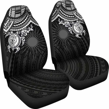 Marshall Islands Polynesian Car Seat Covers - White Turtle - Amazing 091114 - YourCarButBetter