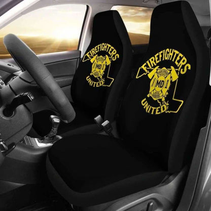 Maryland Firefighters United Car Seat Covers 101211