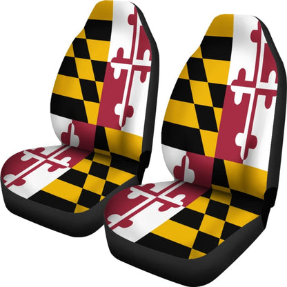 Maryland State Flag Car Seat Covers 213001 - YourCarButBetter