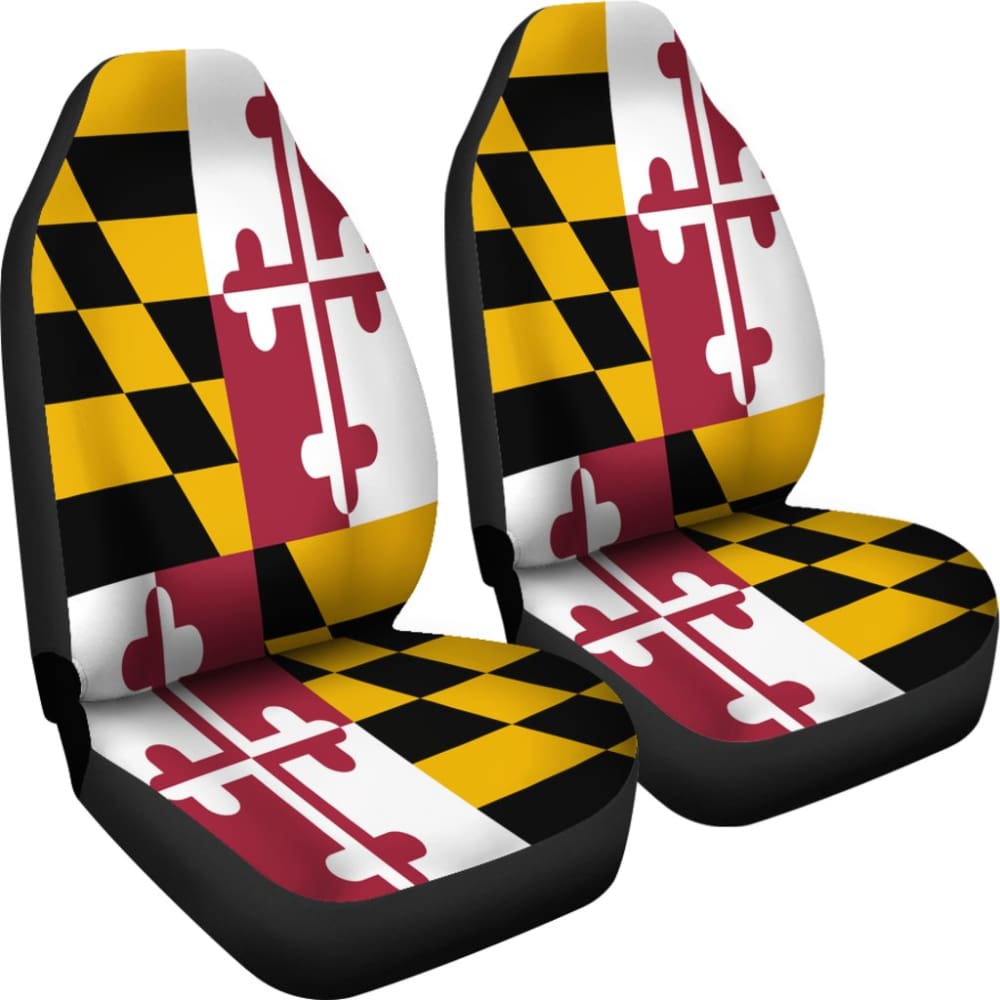 Maryland State Flag Car Seat Covers 213001 - YourCarButBetter