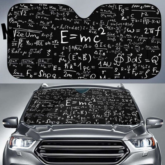 Math Lover Auto Sun Shade Math Teacher 102507 - YourCarButBetter