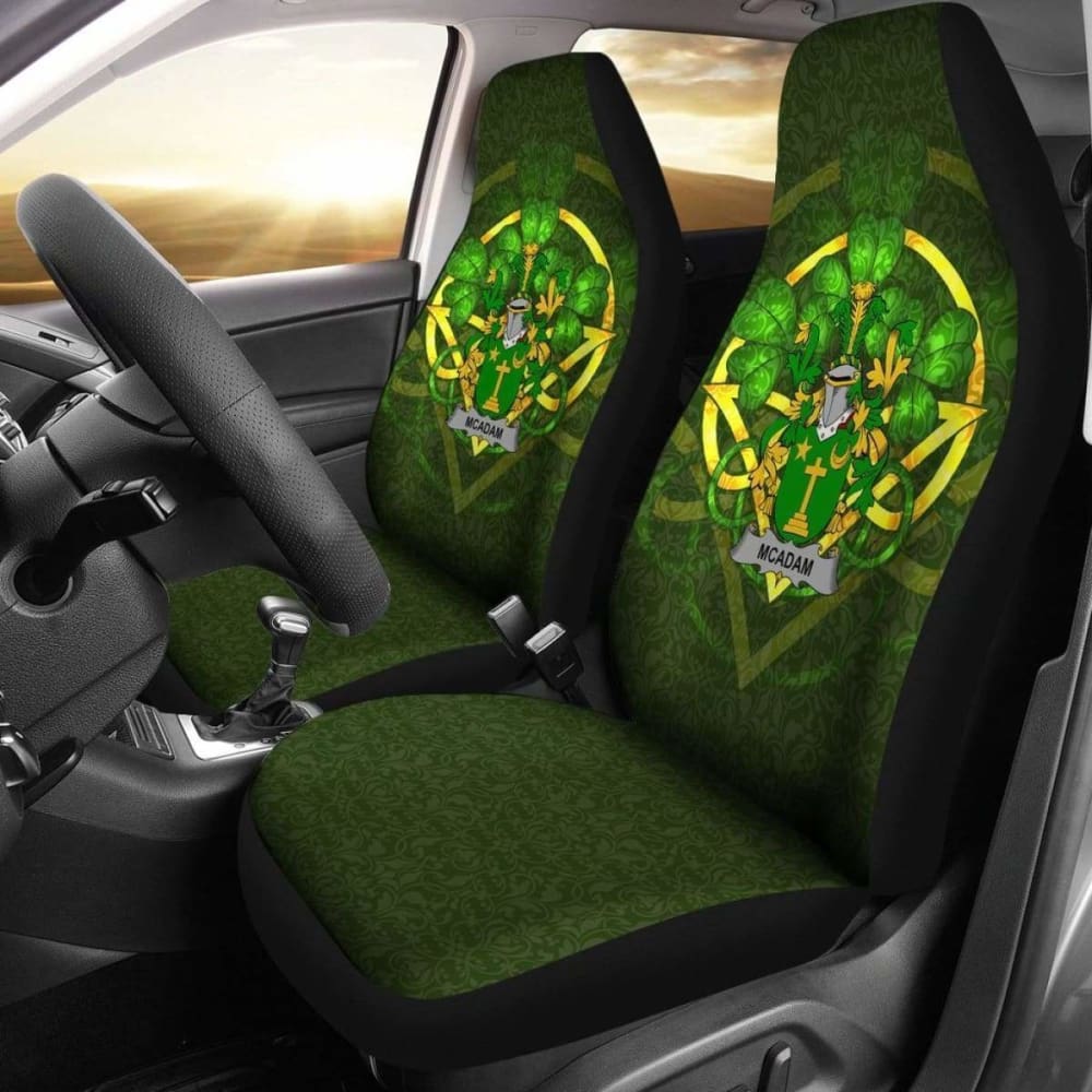 Mcadam Ireland Car Seat Cover Celtic Shamrock (Set Of Two) 154230 - YourCarButBetter