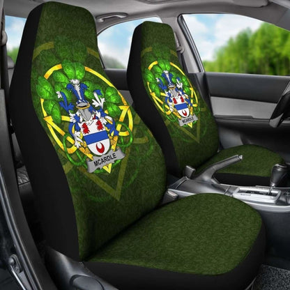 Mcardle Ireland Car Seat Cover Celtic Shamrock (Set Of Two) 154230 - YourCarButBetter