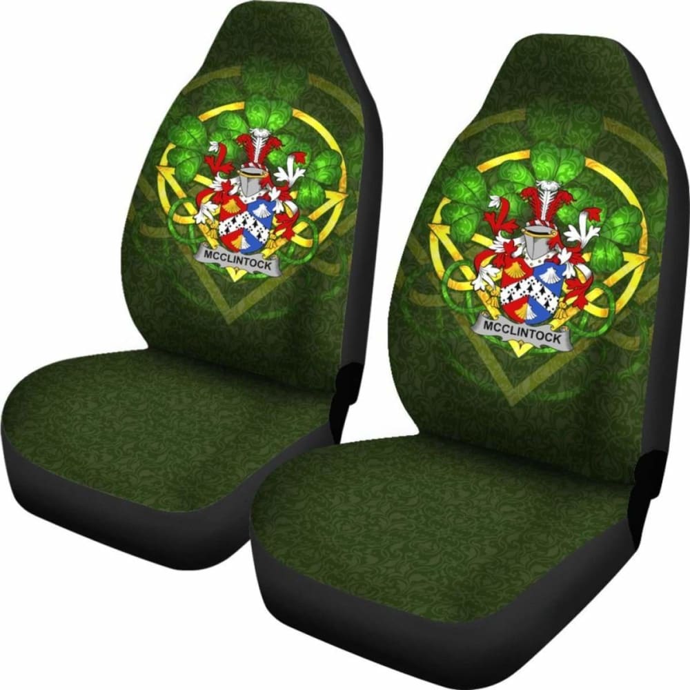Mcclintock Ireland Car Seat Cover Celtic Shamrock (Set Of Two) 154230 - YourCarButBetter