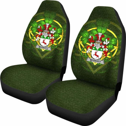 Mcdevitt Ireland Car Seat Cover Celtic Shamrock (Set Of Two) 154230 - YourCarButBetter