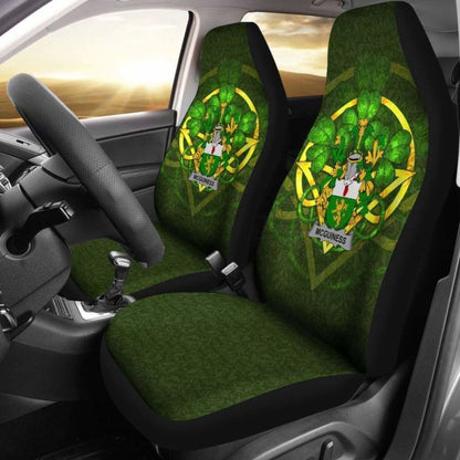 Mcguiness Or Mcgenis Ireland Car Seat Cover Celtic Shamrock (Set Of Two) 154230 - YourCarButBetter