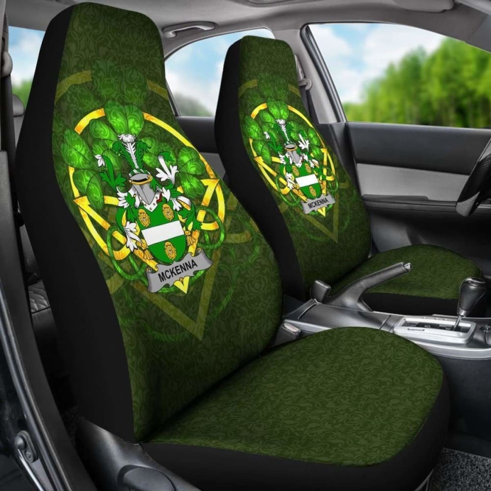 Mckenna Or Kennagh Ireland Car Seat Cover Celtic Shamrock (Set Of Two) 154230 - YourCarButBetter