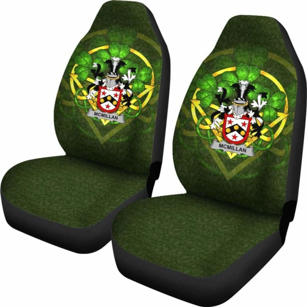 Mcmillan Ireland Car Seat Cover Celtic Shamrock (Set Of Two) 154230 - YourCarButBetter