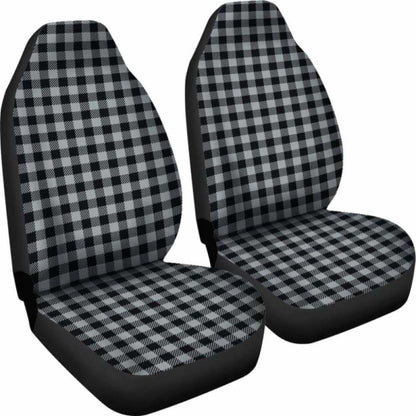 Medium Gray Buffalo Plaid Car Seat Covers 105905 - YourCarButBetter