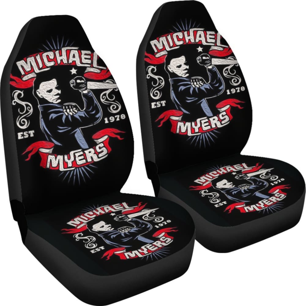 Michael Myers Art Halloween Car Seat Covers Movie Fan Gift 210101 - YourCarButBetter