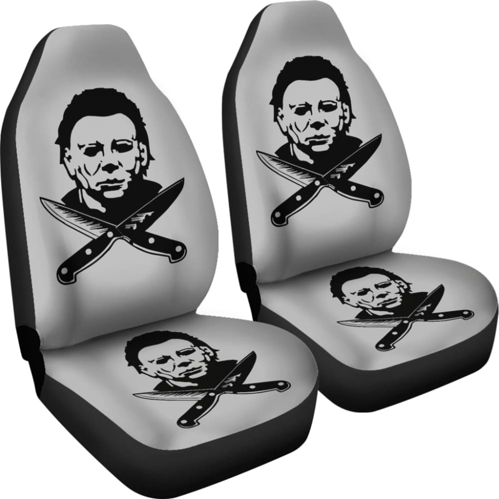 Michael Myers Horror Chef’s Knife Car Seat Covers 212903 - YourCarButBetter