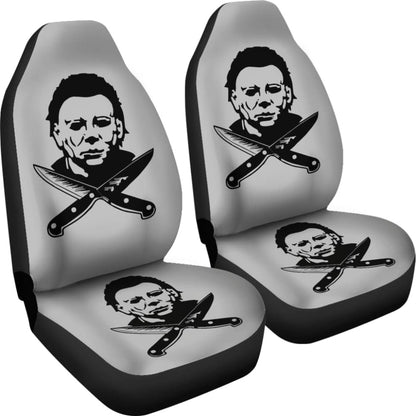 Michael Myers Horror Chef’s Knife Car Seat Covers 212903 - YourCarButBetter
