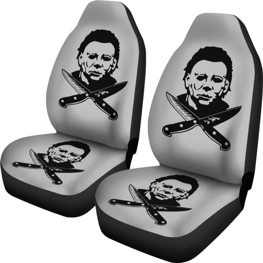 Michael Myers Horror Chef’s Knife Car Seat Covers 212903 - YourCarButBetter