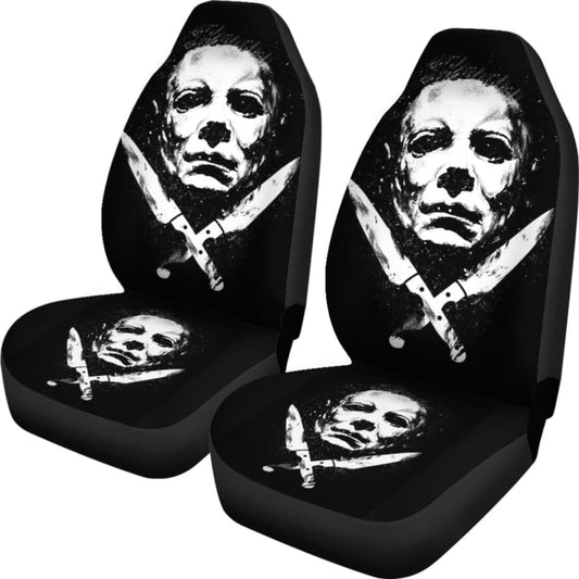 Michael Myers Horror Fan Gift Car Seat Cover 094209 - YourCarButBetter