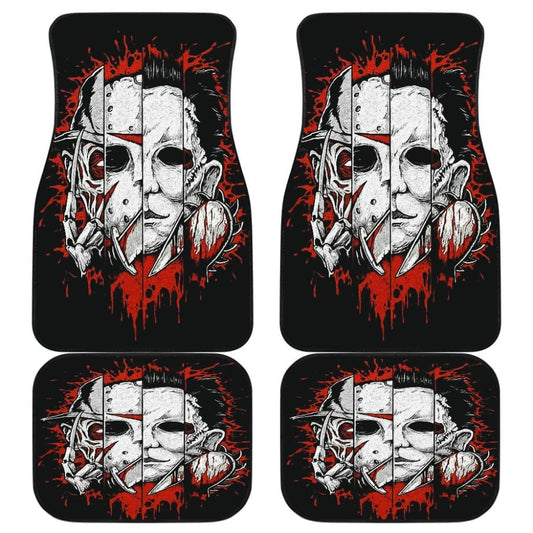 Michael Myers Jason Voorhees Freddy Krueger Leatherface Car Floor Mats 210101 - YourCarButBetter