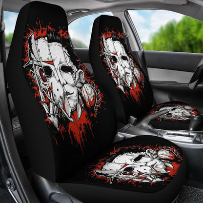 Michael Myers Jason Voorhees Freddy Krueger Leatherface Car Seat Covers 210101 - YourCarButBetter