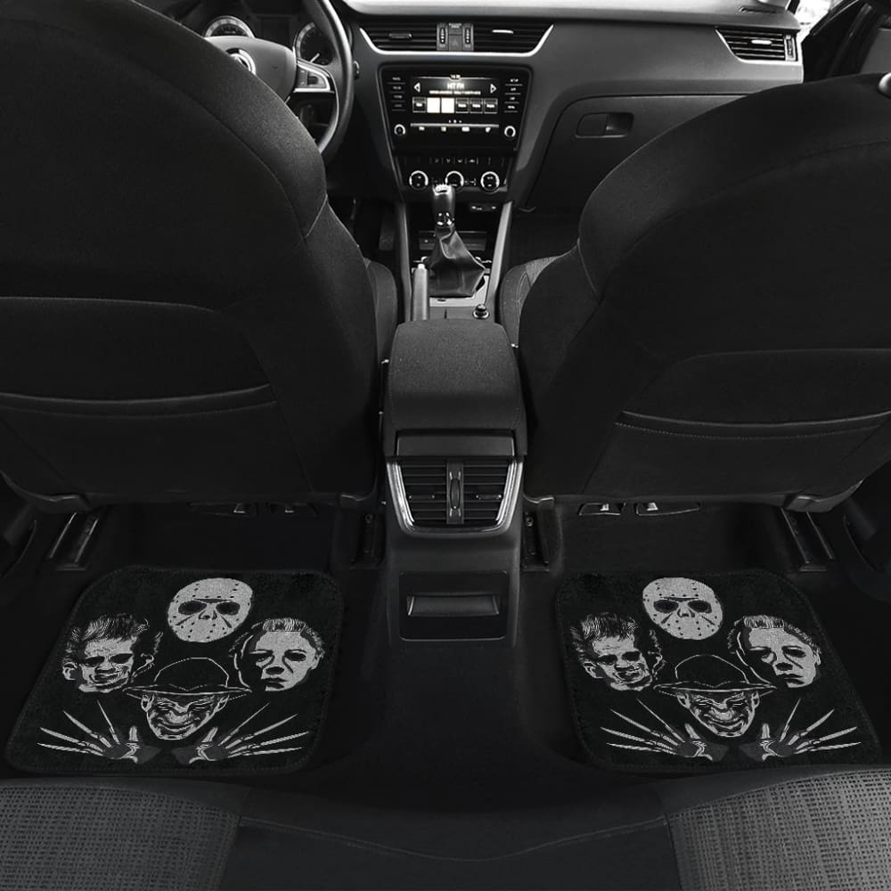 Michael Myers Jason Voorhees Freddy Krueger Leatherface Horror Car Floor Mats 210101 - YourCarButBetter