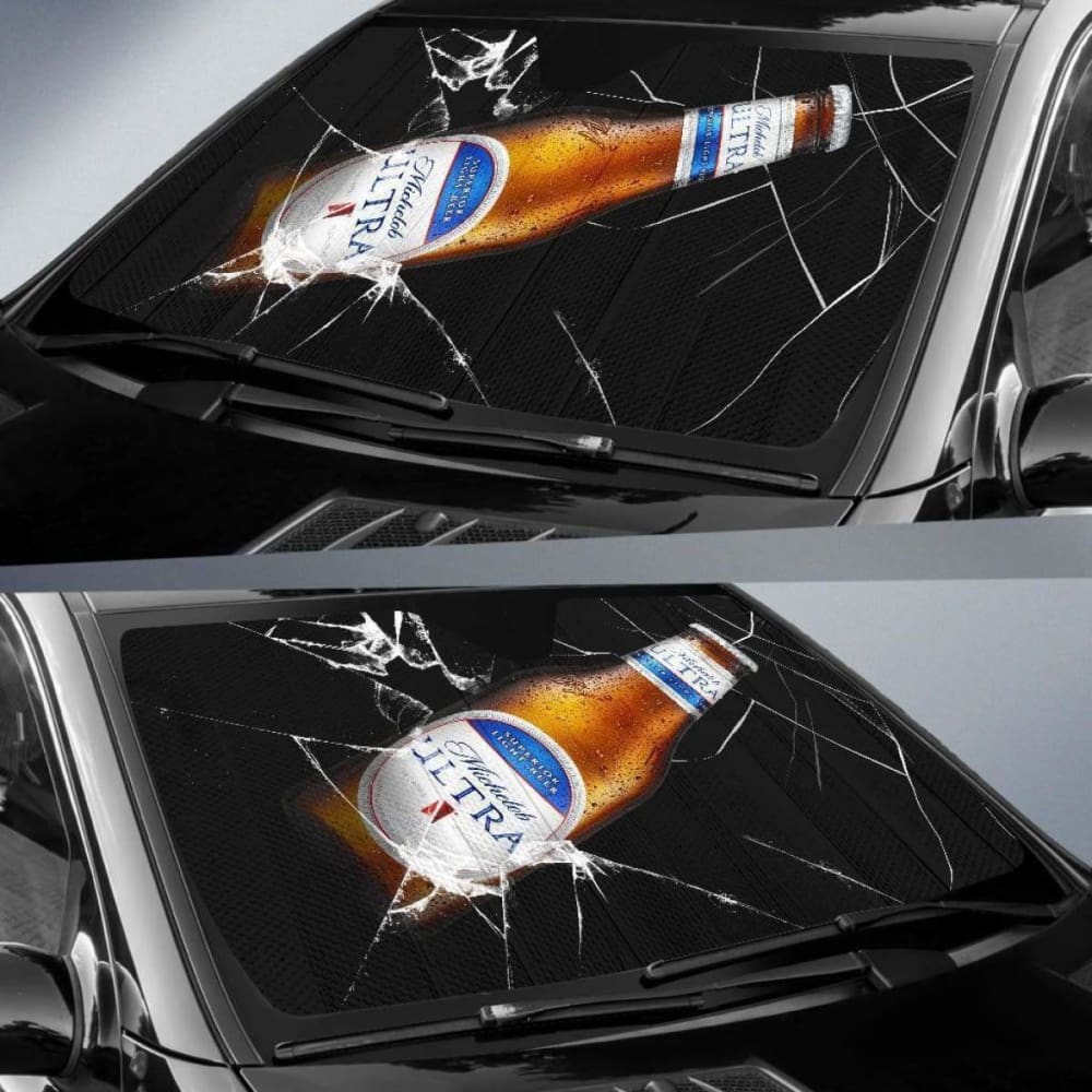 Michelob Ultra Auto Sun Shade Car Sun Visor Funny Beer Lover 102507 - YourCarButBetter