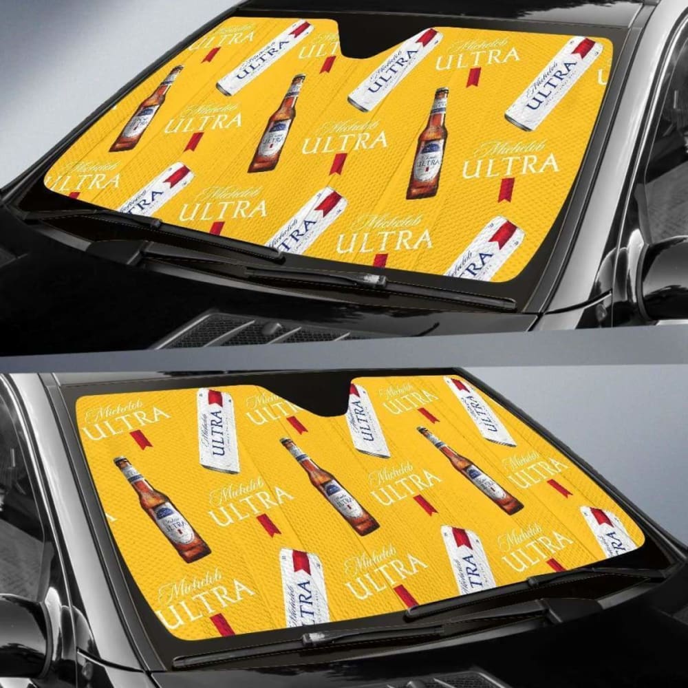 Michelob Ultra Car Sun Shade Auto Sun Visor For Beer Lover 102507 - YourCarButBetter
