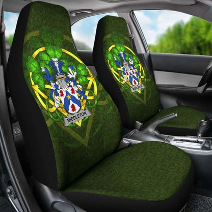 Middleton Ireland Car Seat Cover Celtic Shamrock (Set Of Two) 154230 - YourCarButBetter