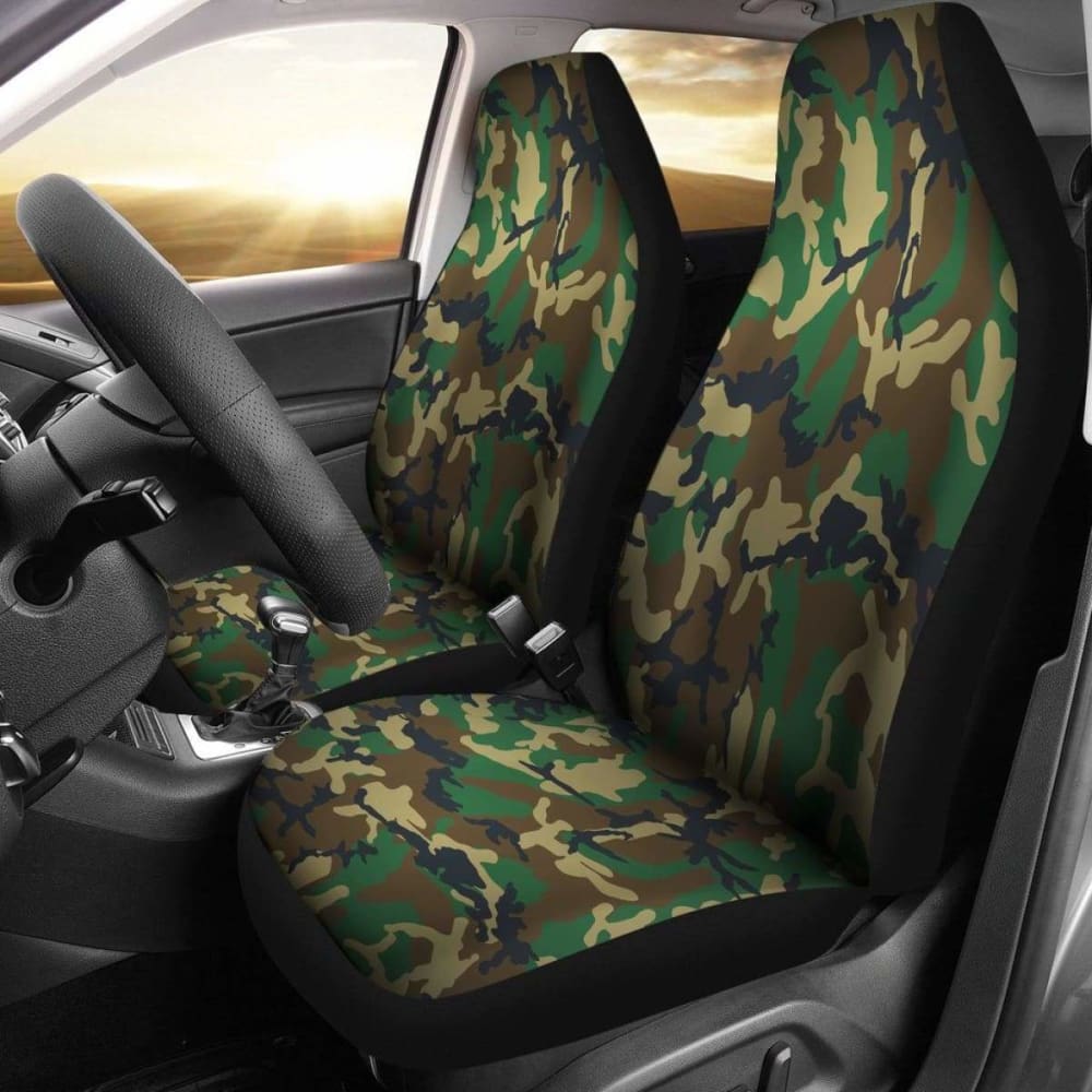 Military Inspired Camo Seat Covers Set Of 2 112608